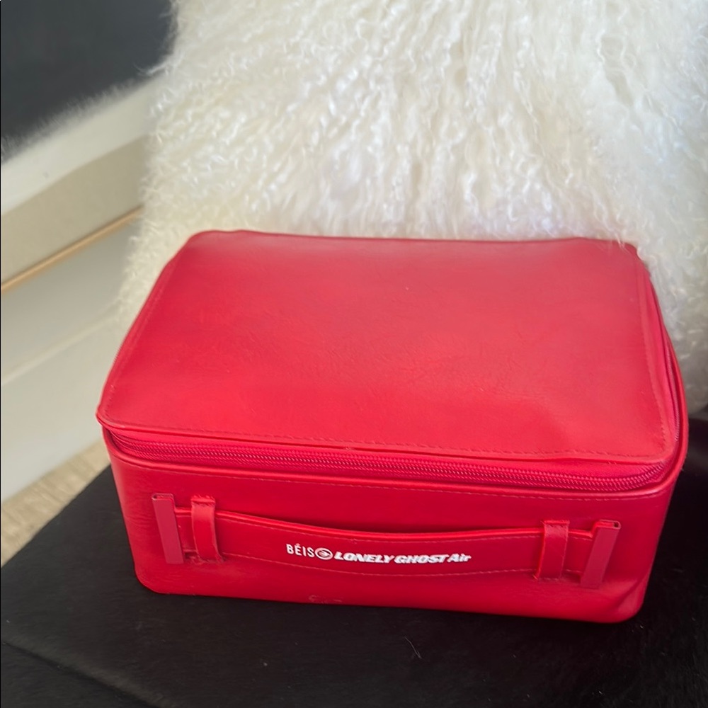 BEIS x Lonely Ghost Red Make Up Bag